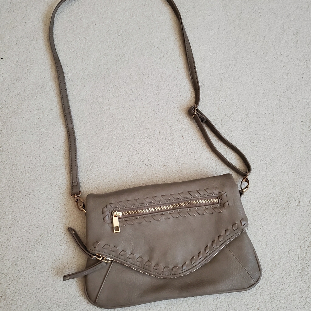 Taupe Crossbody Purse
